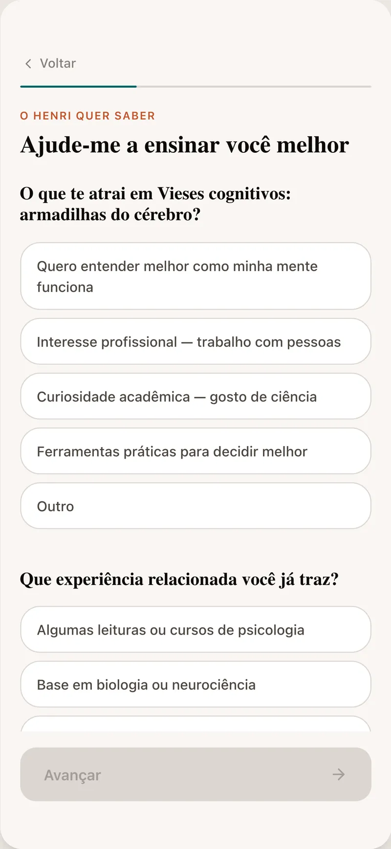 Adapta-se a você