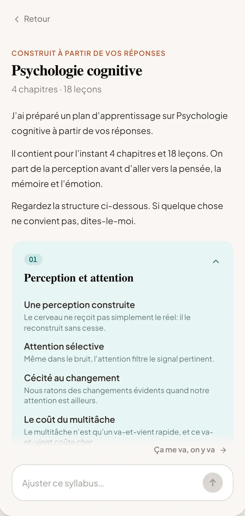 Votre programme