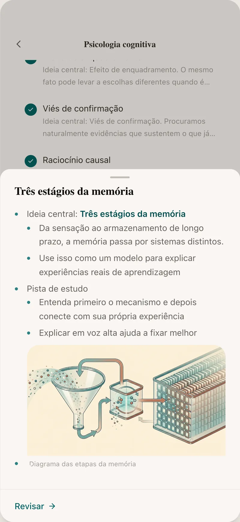Cartões de conhecimento