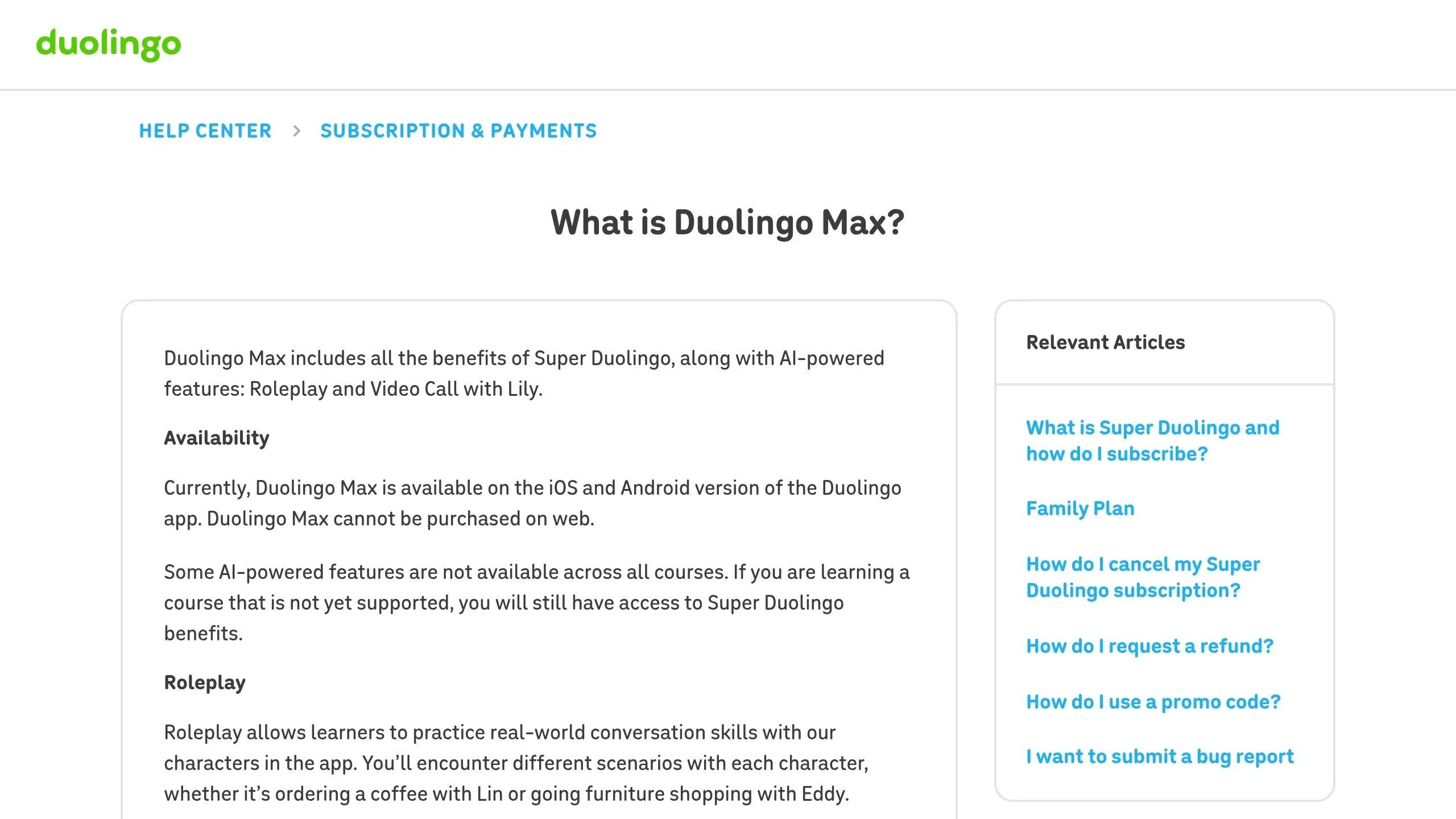 Duolingo screenshot showing the familiar daily habit learning experience