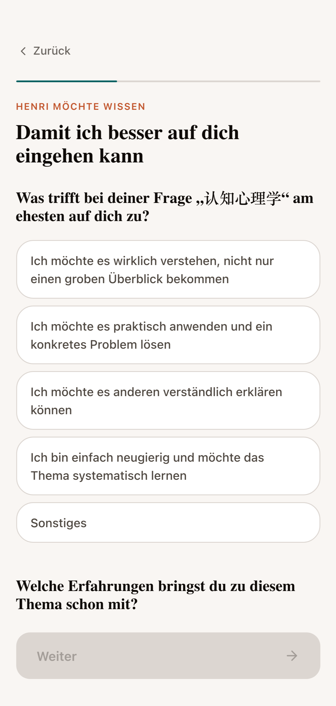 Passt sich dir an