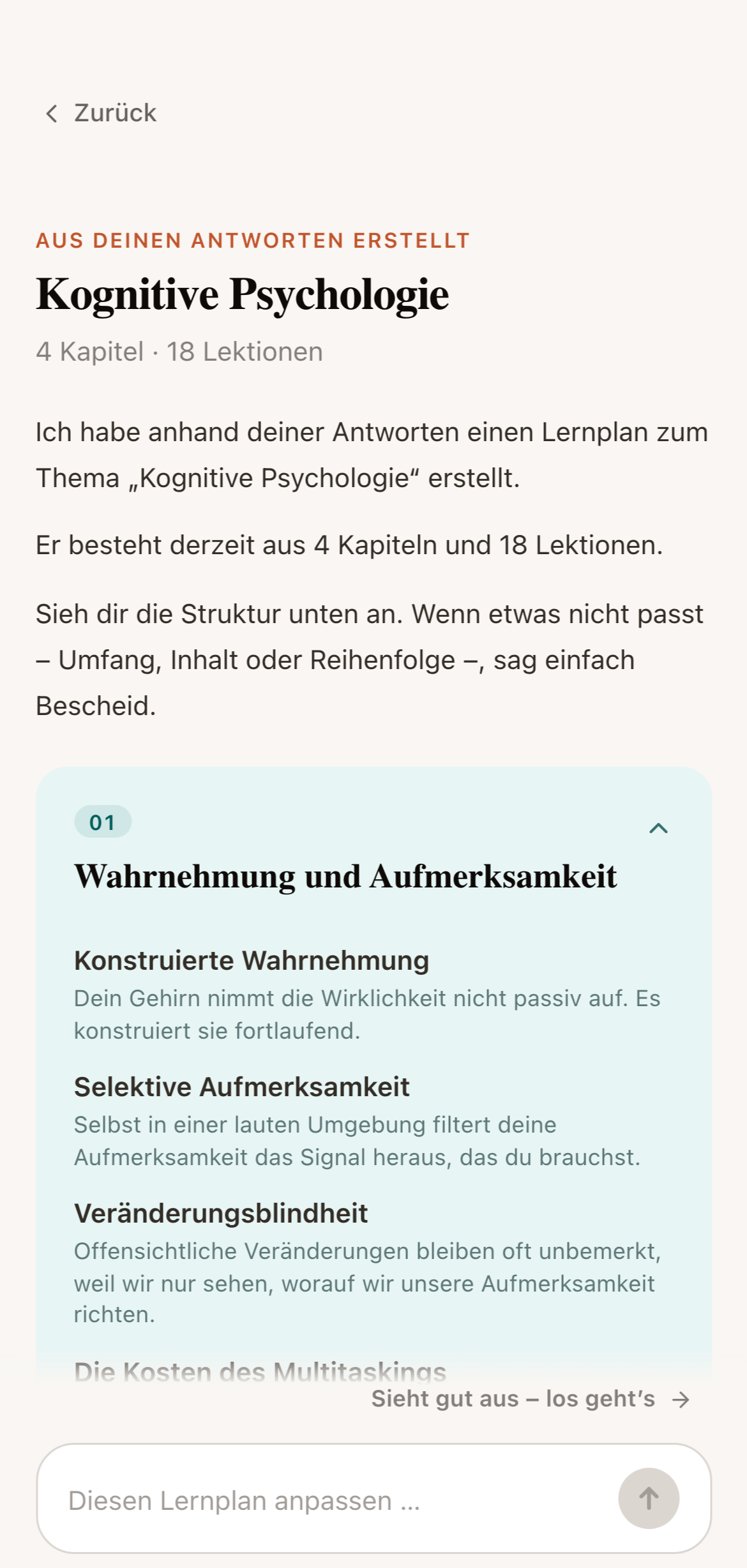 Dein Lernplan