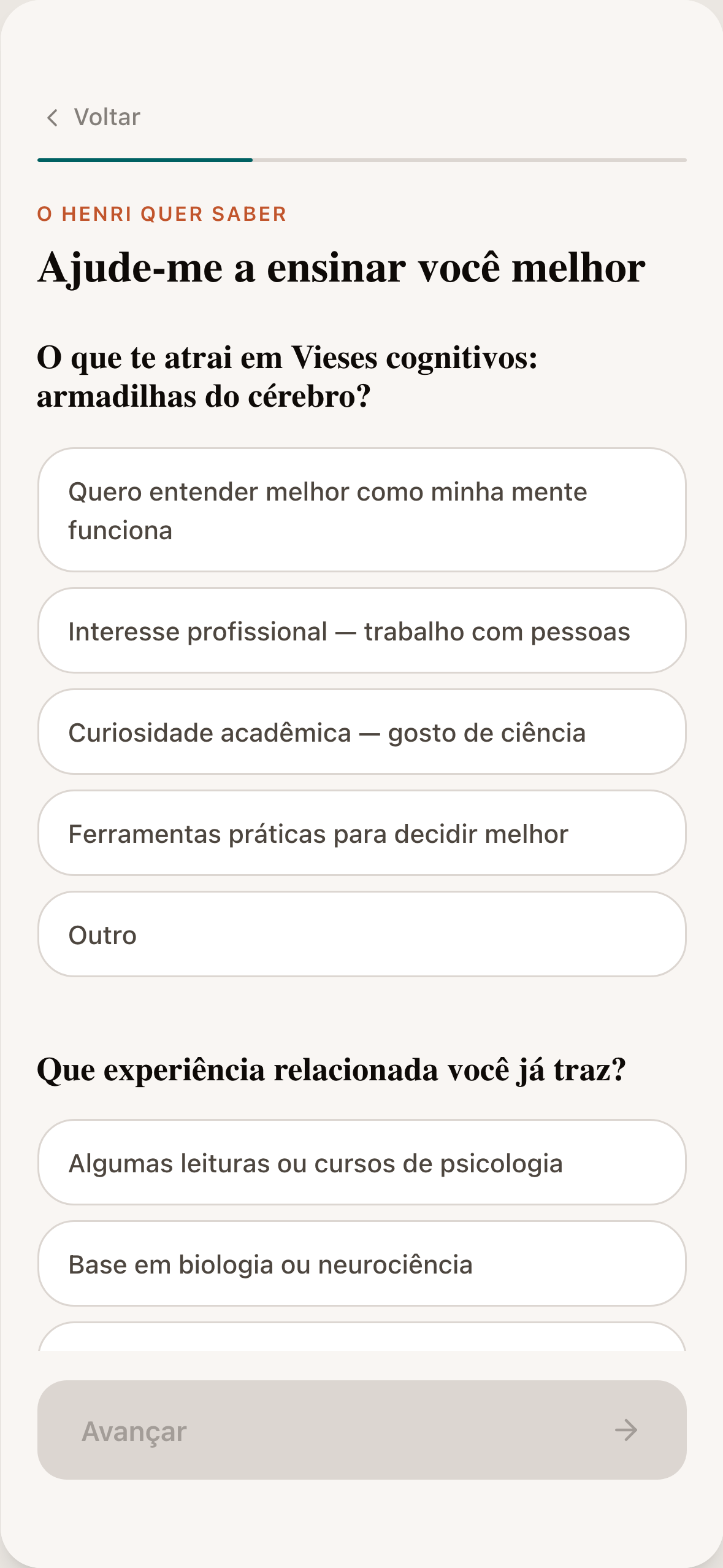Henri adaptive tutor setup